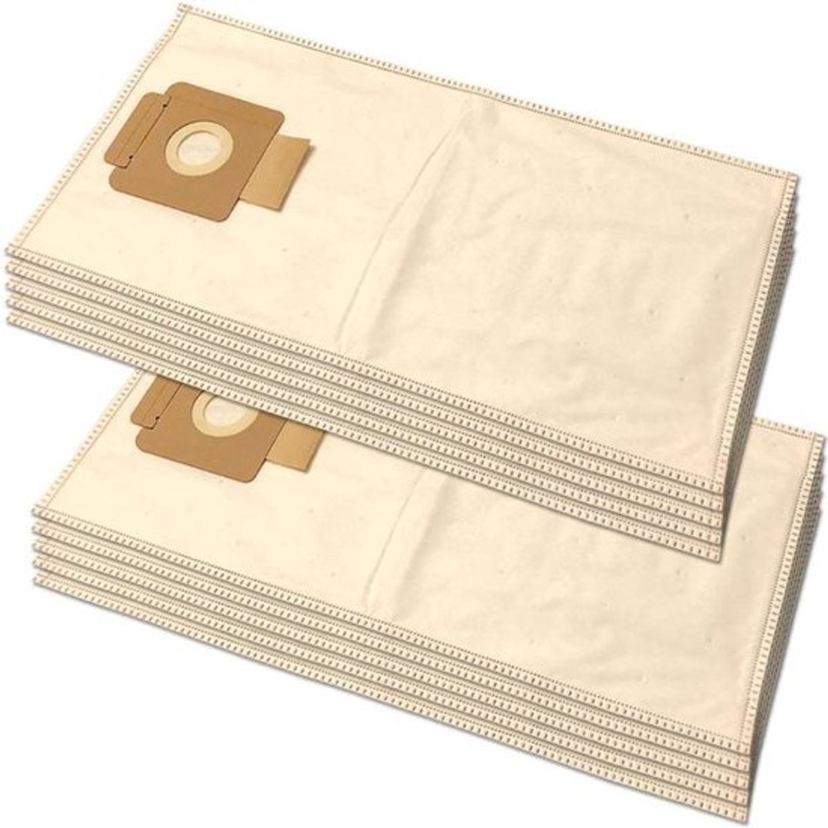 Stofzuigerzakken Microvezel - Stofzakken Set - Stofzuigen Huis - Scheurbestendig Materiaal - 10 Stuks - Wit