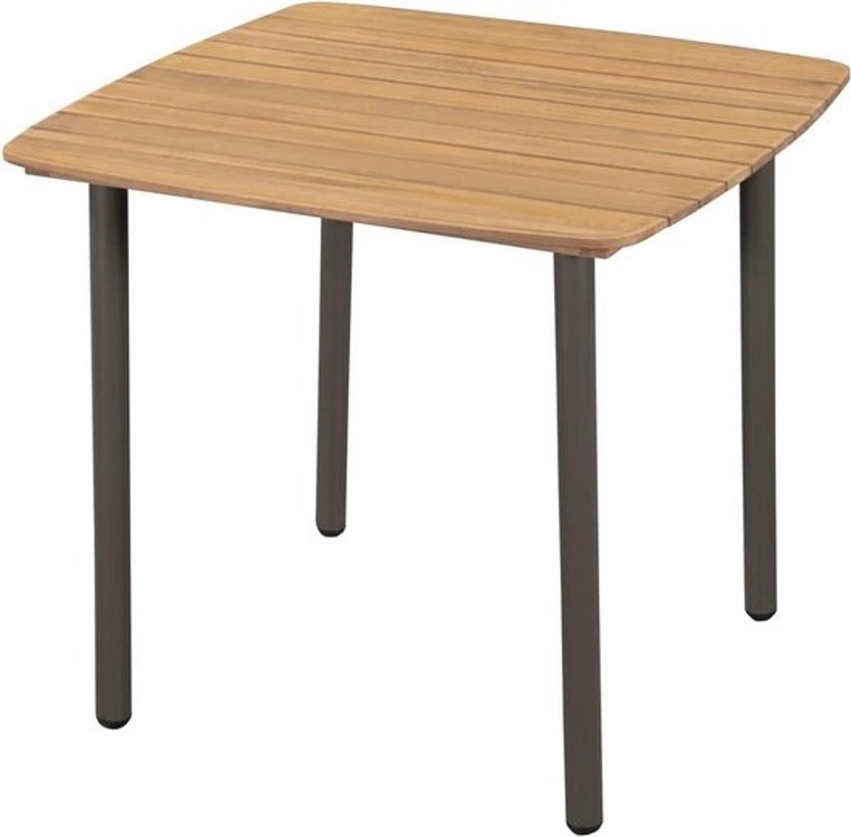 Salontafel - Eettafel - Buiten Zitten - Industriële Look - 80 x 80 cm - Bruin
