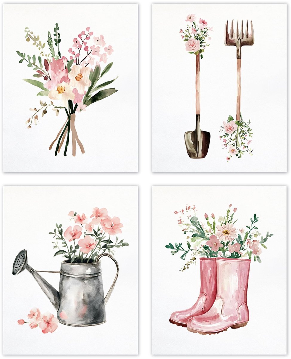 Wanddecoratie Bloemen - Ongeframeerde Poster 20x25 cm