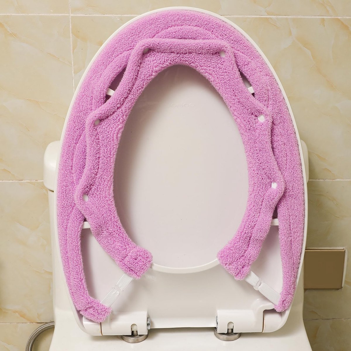 Toiletzitting Bedekking - Zacht en Warm - Paars