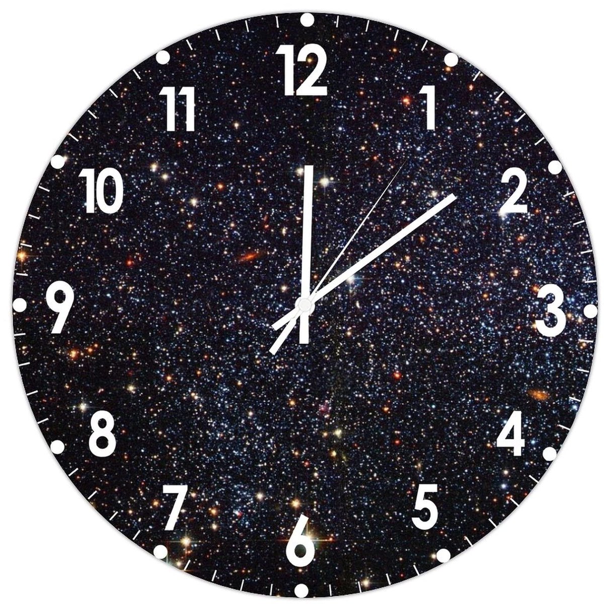 Ronde Wandklok - Kleurrijk Universum - 12 inch