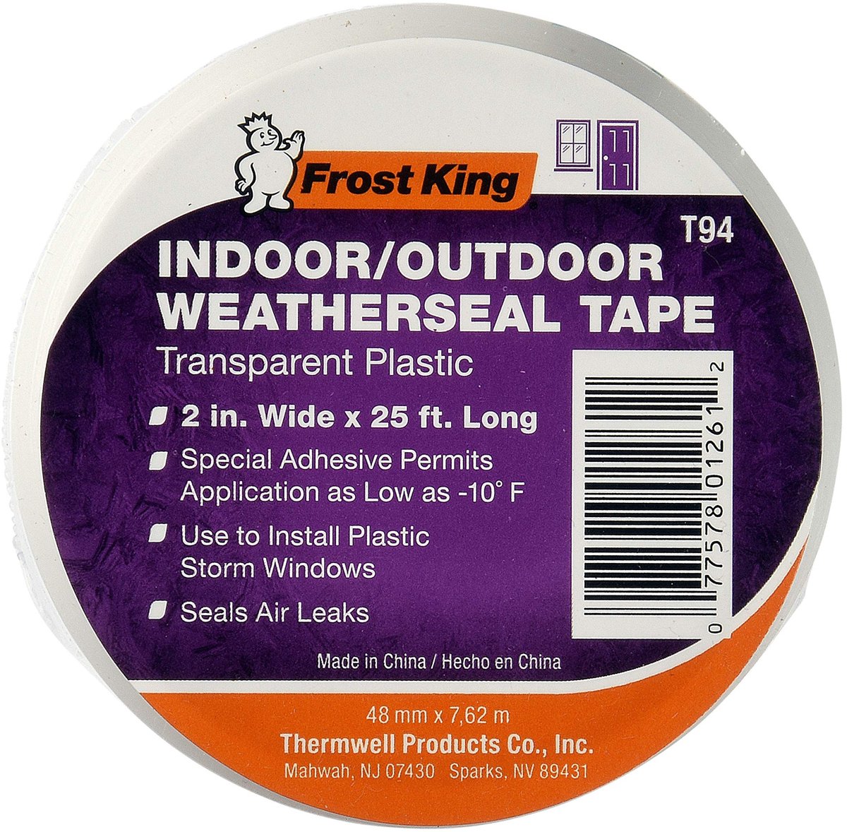 Plastic Weertape - Transparant - 2 inch x 7,6 meter