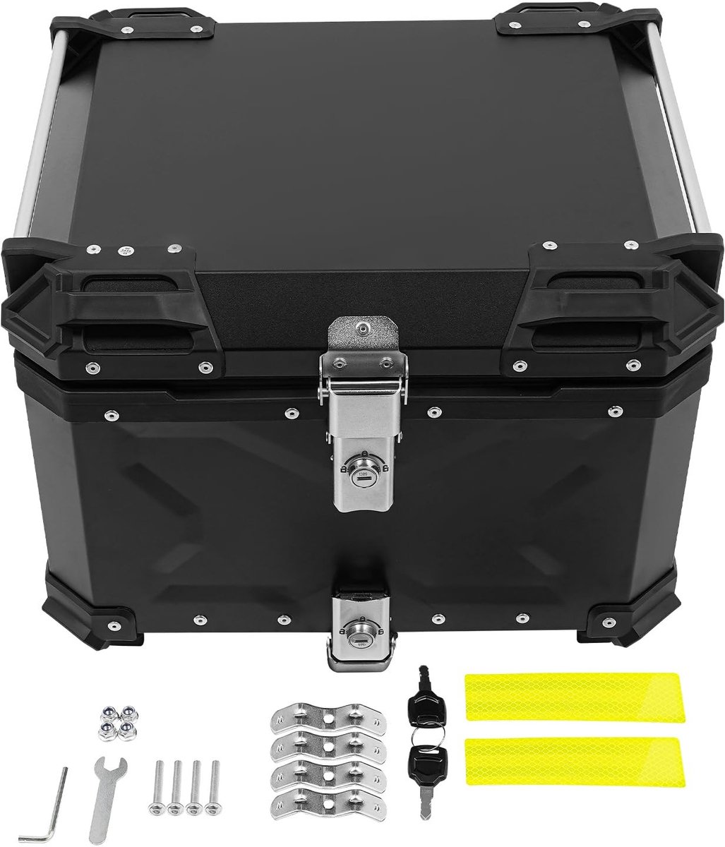 Universele Motor Top Case - Achterbox met Slot en 2 Sleutels - 55L