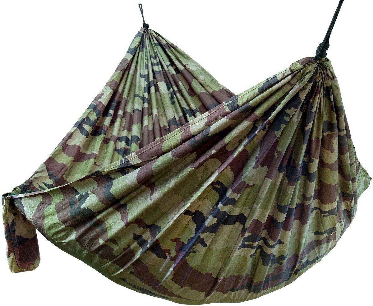 Ultralight Hammock - Nylon 270 x 140 cm Camouflage Max. 240 kg
