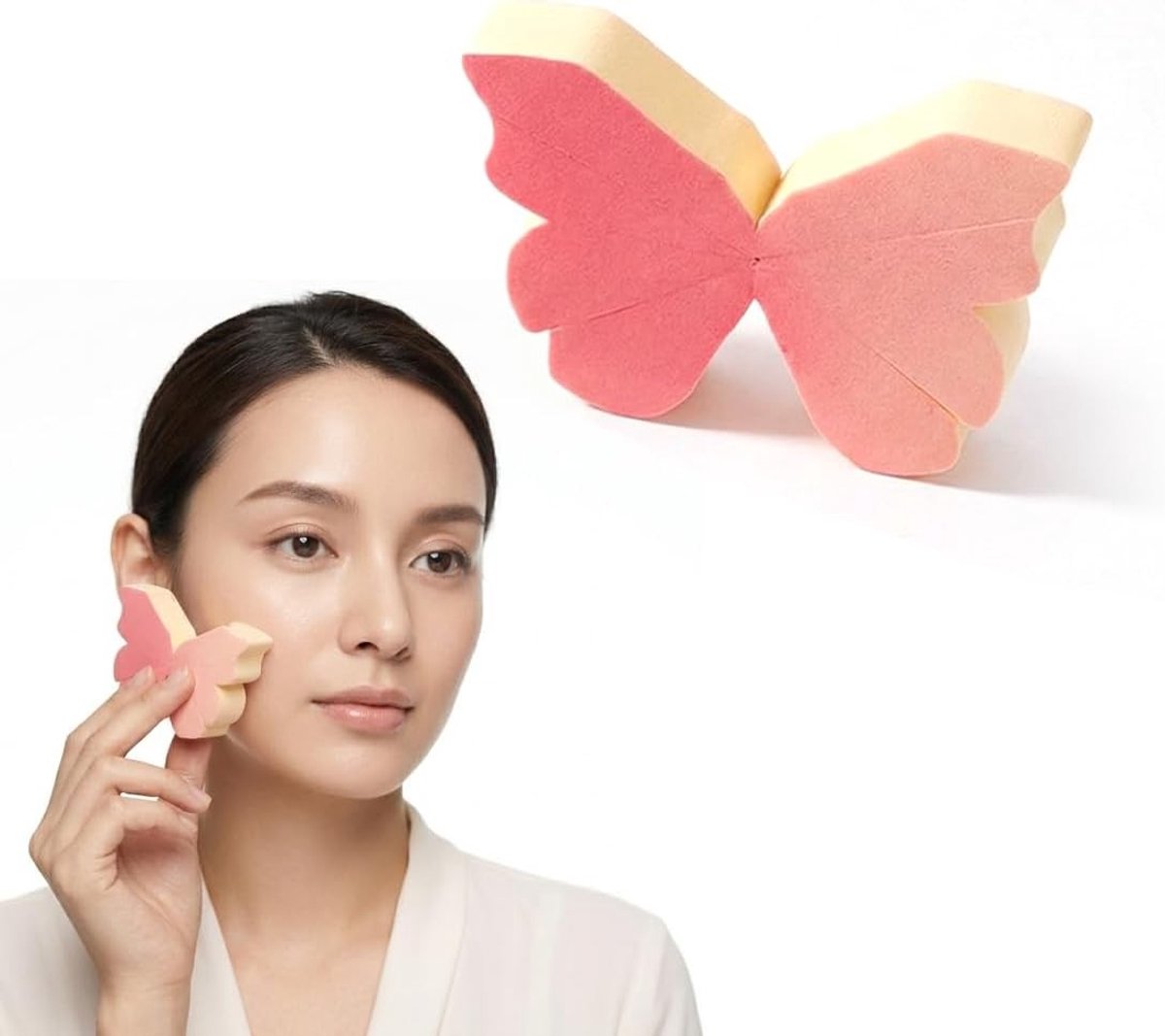 Complete make-upkwastenset van 8 stuks, niet absorberend, ideaal voor foundation, poeder en concealer