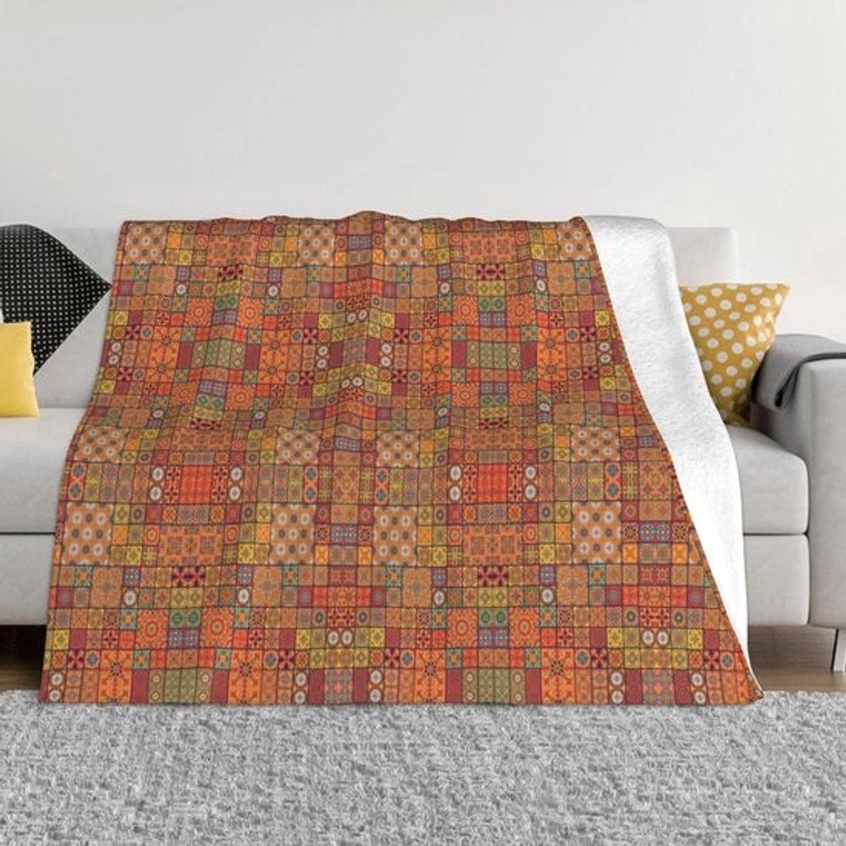 Flanellen Deken - Spraakzaam Kleed - Gezelligheid Thuis - Anti-pilling Antistatisch - 150x125 cm - Zwart