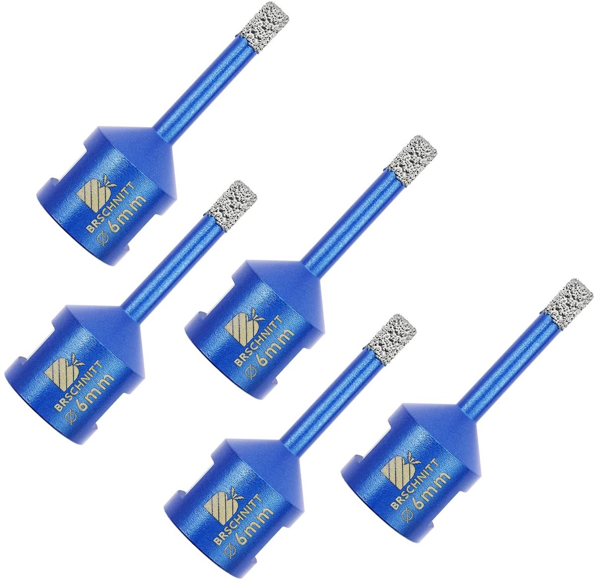 Diamantboor 6 mm - Set van 5 voor tegels en graniet