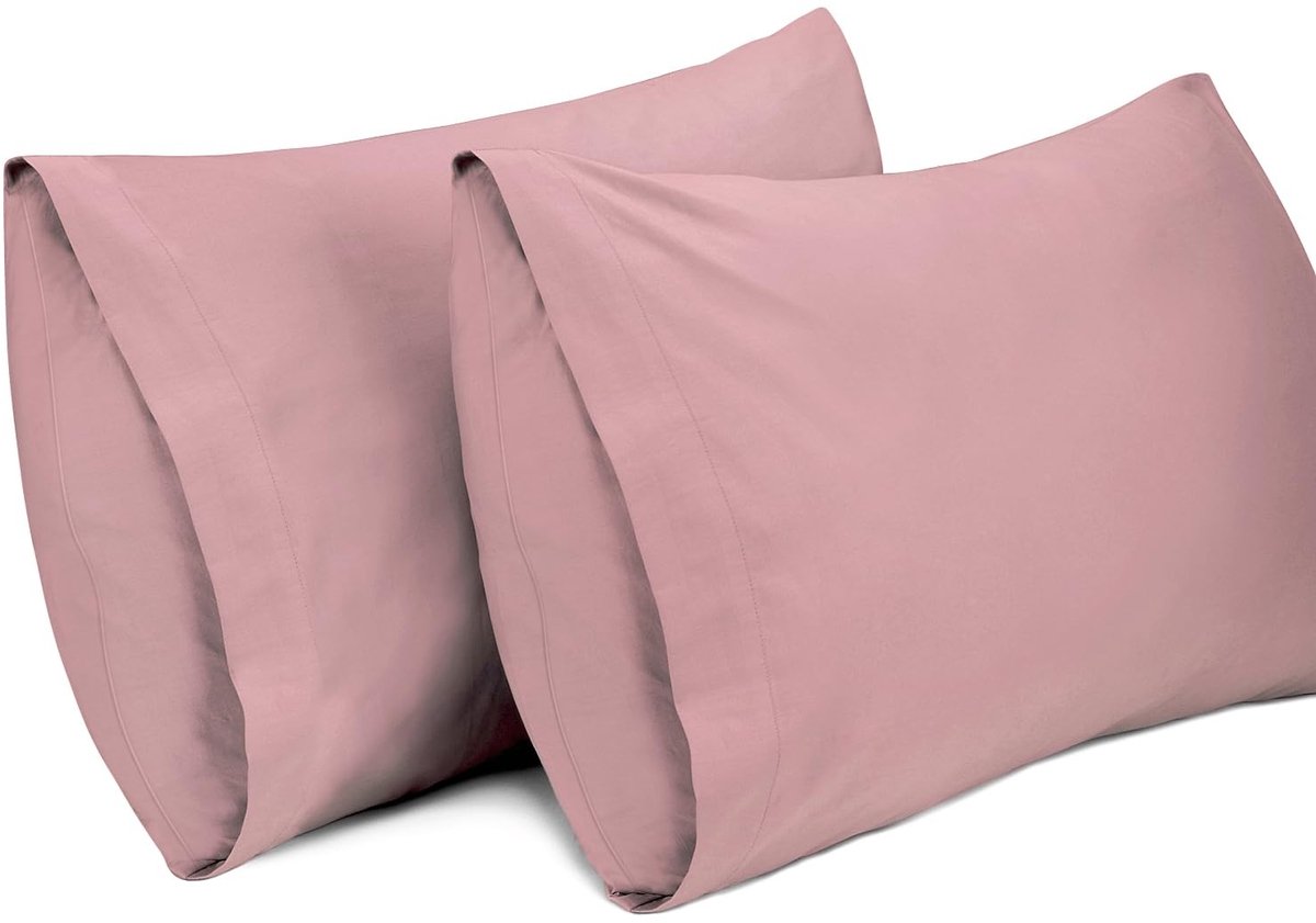 Kussenslopen 50 x 91 cm - 100% Katoen - Set van 2 - Roze