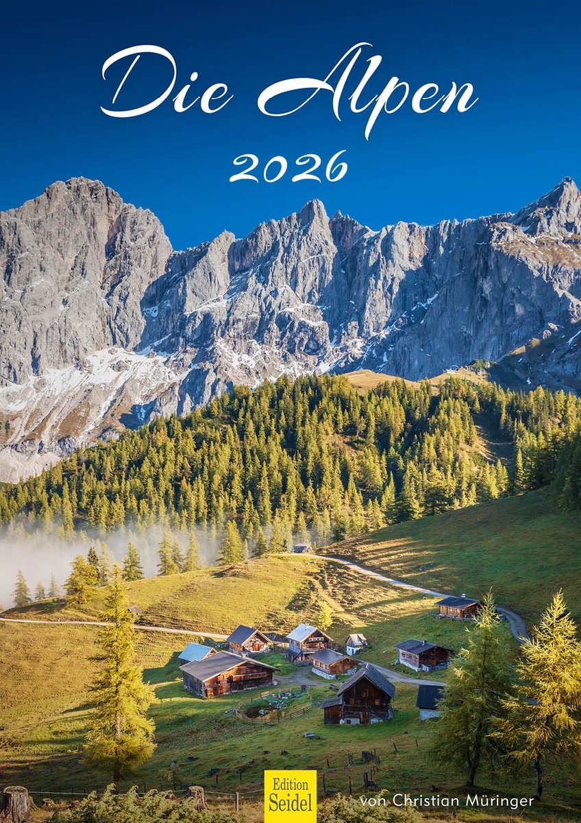 Wandkalender 2026 - De Alpen in A3 formaat