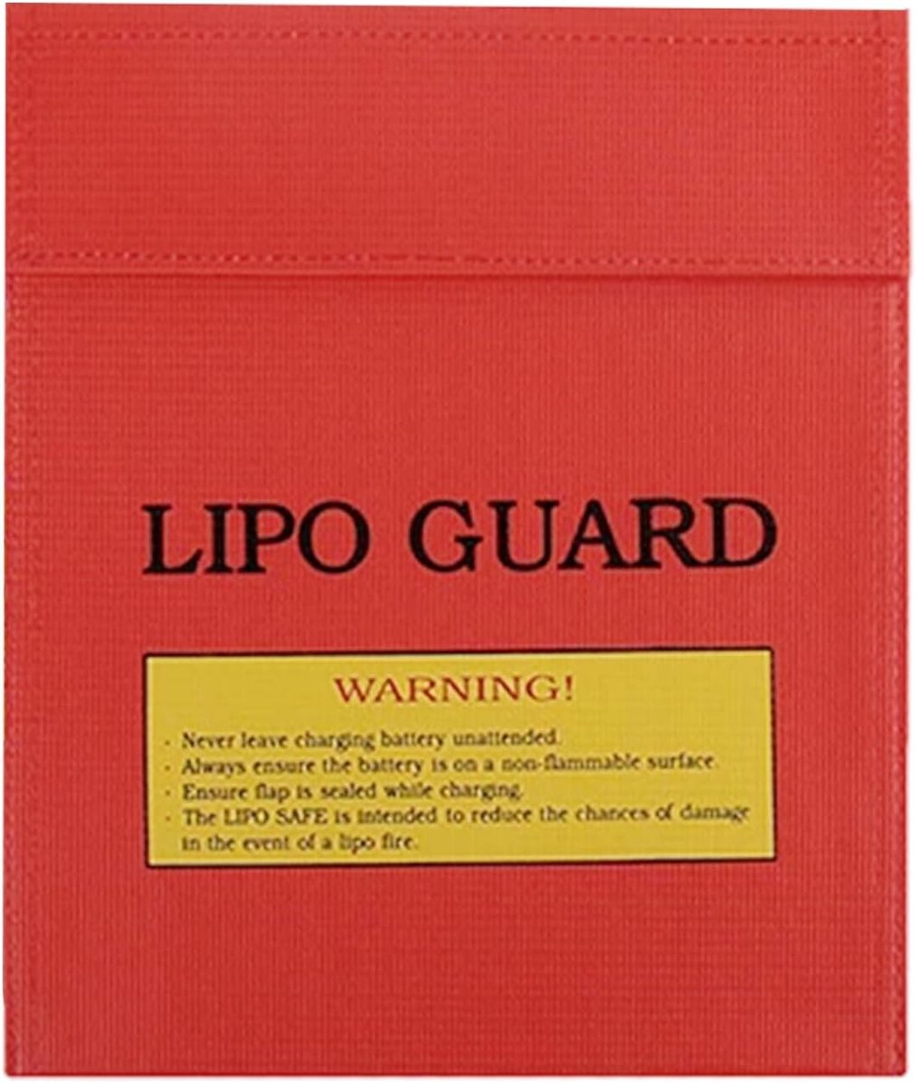 Hoge kwaliteit brandveilige en waterdichte tas voor batterijen, documenten, geld en sieraden (180 x 230 mm, Rood)