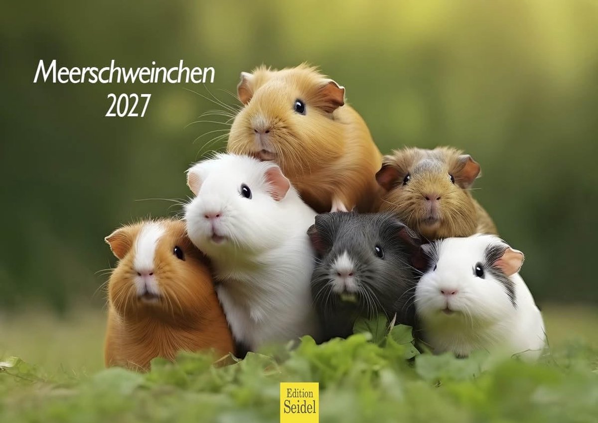 Wandkalender Cavia's 2027 - Formaat A4