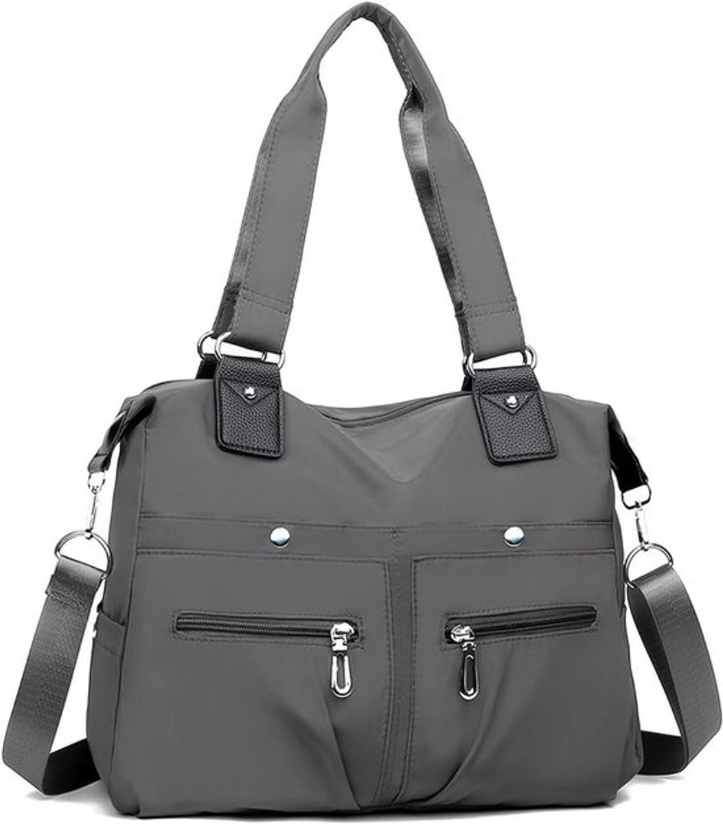Dames Tote Bag - Handtas Schoudertas - Dagelijks Gebruik - Waterproof Nylon Materiaal - 36 x 13 x 30 cm