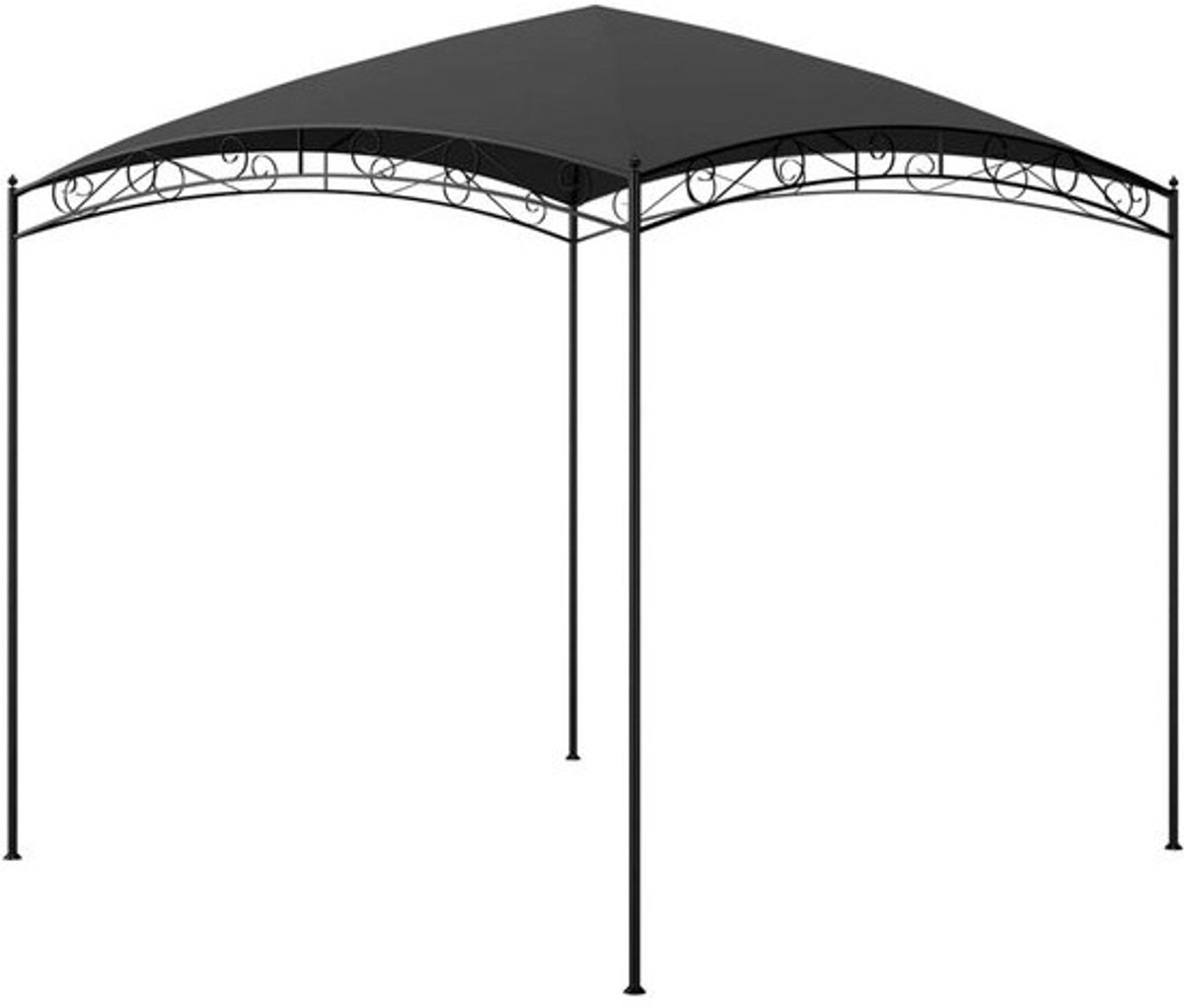 Paviljoen - Beschermtent - Buitenfeesten organiseren - PA-gecoat dak - 3 x 3 meter - Antraciet