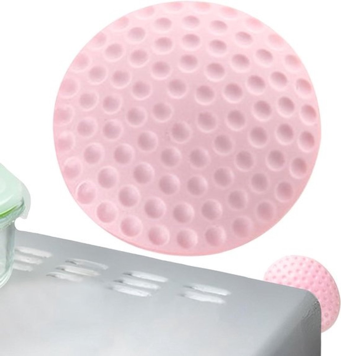 Deur Crash Pads - Deurkruk Stopper - Muren Beschermen - Geluid Dempend - 5x5cm - Roze