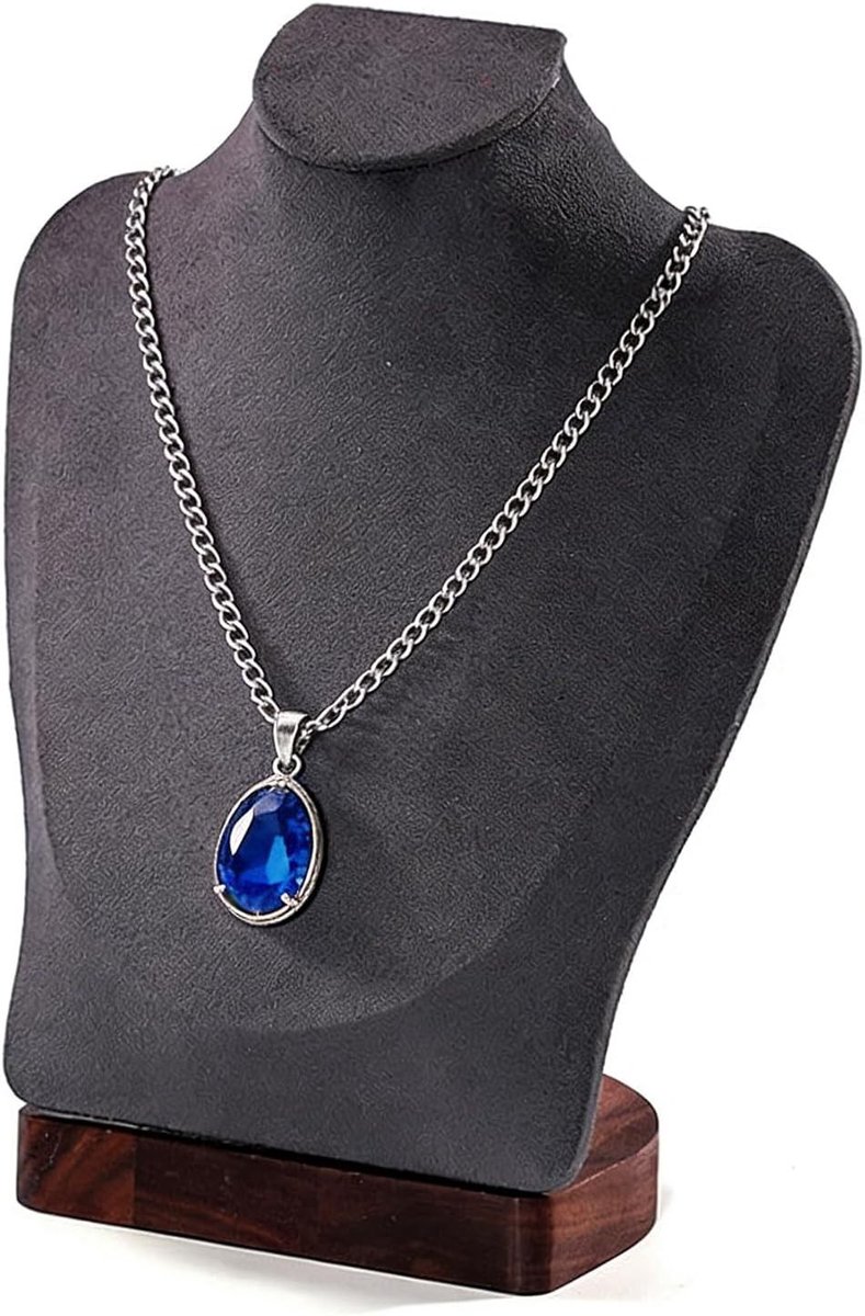 Elegante Kettingdisplay Stand van Velvet, Perfect voor Sieraden, Mannequins en Beurzen - Organiseer en Toon Jouw Halskettingen en Accessoires Professioneel