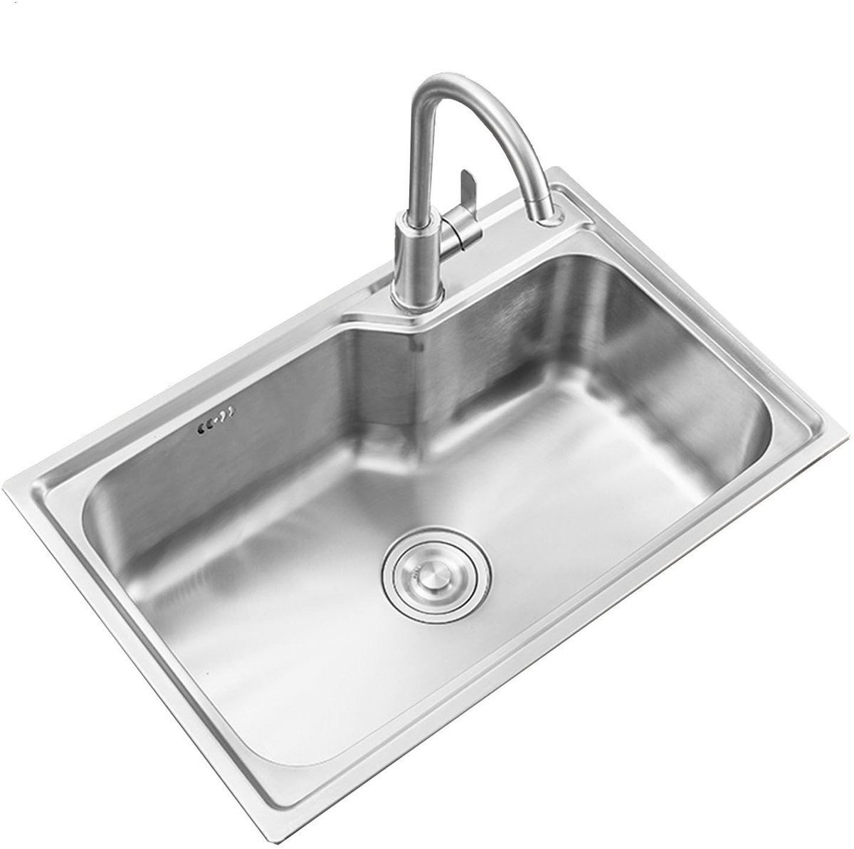 Onderbouw Roestvrijstalen Spoelbak - Enkele Kom 75x45x16 cm