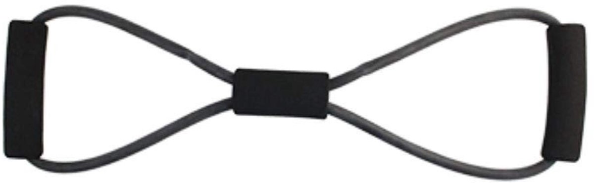 Yoga Trekkoord - Extra Enkellijnige Acht Letter - Zwart - 4 Stuks