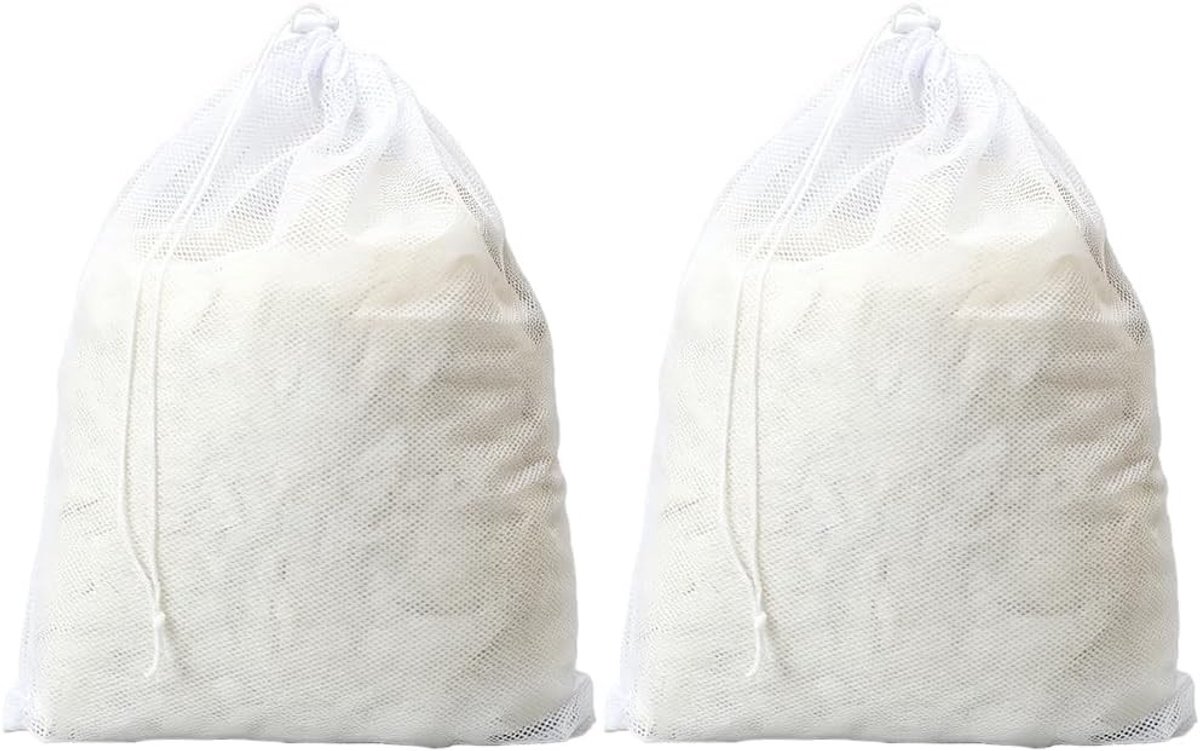 Wasnetten voor delicaat wasgoed - 2 grote netten 70 x 90 cm - ideaal voor dekbedovertrekken, gordijnen en reisopslag