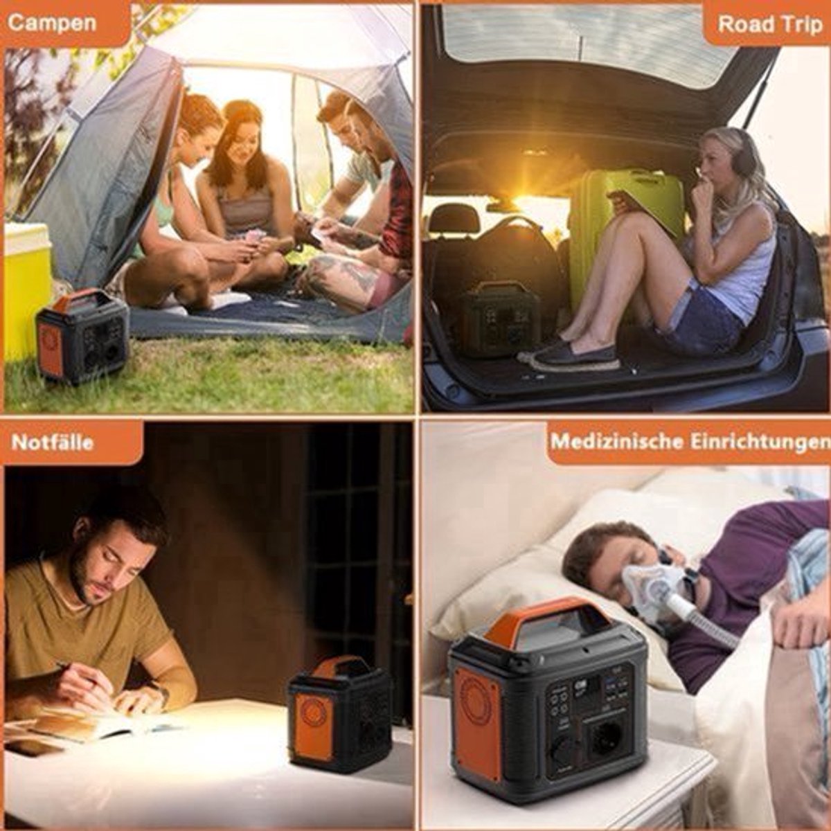 Powerbank – Draagbare Power Station – Noodstroomaccu – Mobiele Energiebron – Zonne-energie Opslag – 300W Uitgang – 296Wh Capaciteit – Snelladen – LED Zaklamp