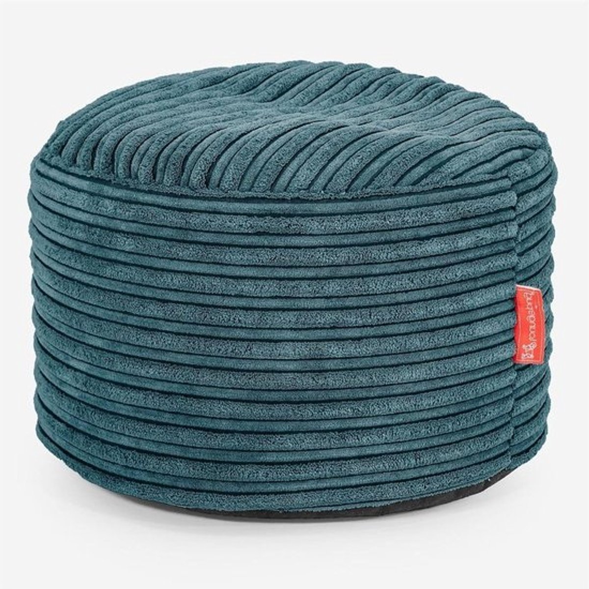 Poef Zitzak - Voetenbankje Ottomaan - Ontspannen Zitten - Kindveilige Rits - 28 x 40 cm - Teal