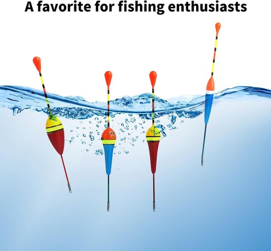 Set van 10 Houten Vissersdobbers Licht voor Forel 1g en 3g Duurzame Vissersstopper Compleet met Levendige Kleuren voor Alle Soorten Vissen — afbeelding 2