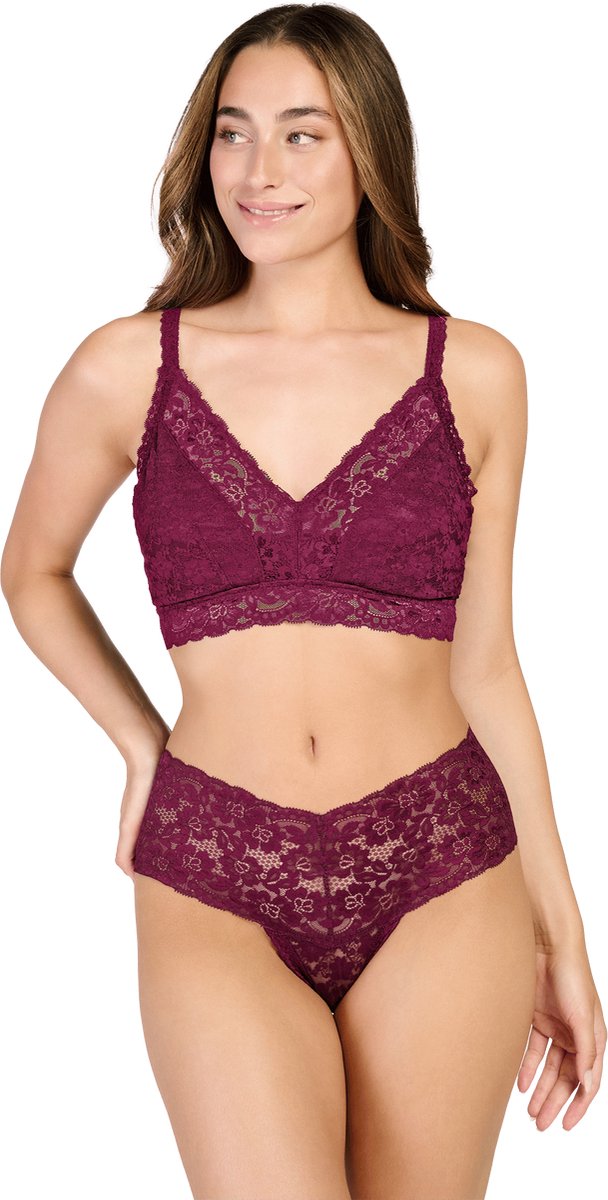 Ten Cate Basics bralette kant cherry burgundy voor Dames