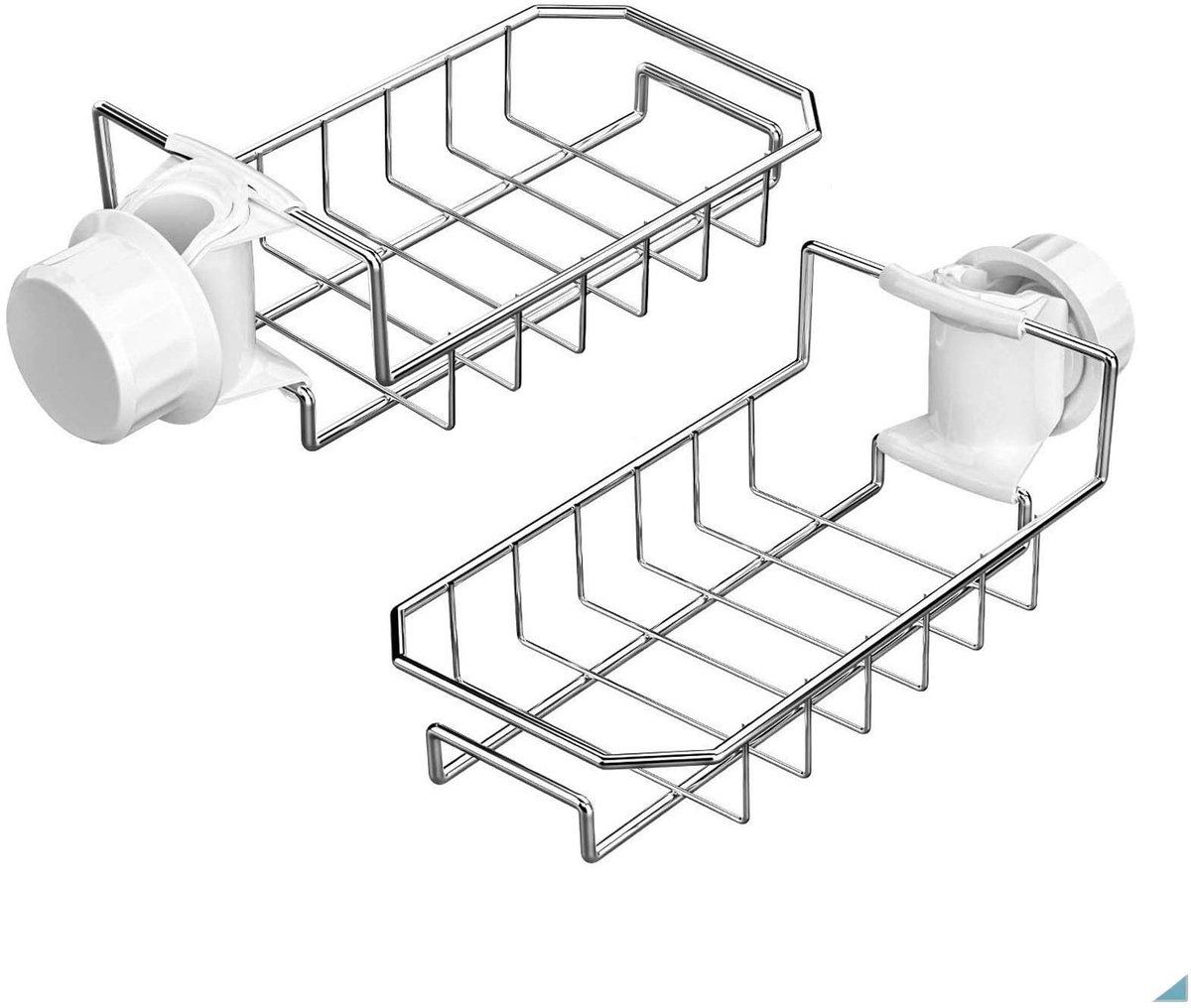 2 Packs Afwasbak Organiser - Rvs Hangende Opslag