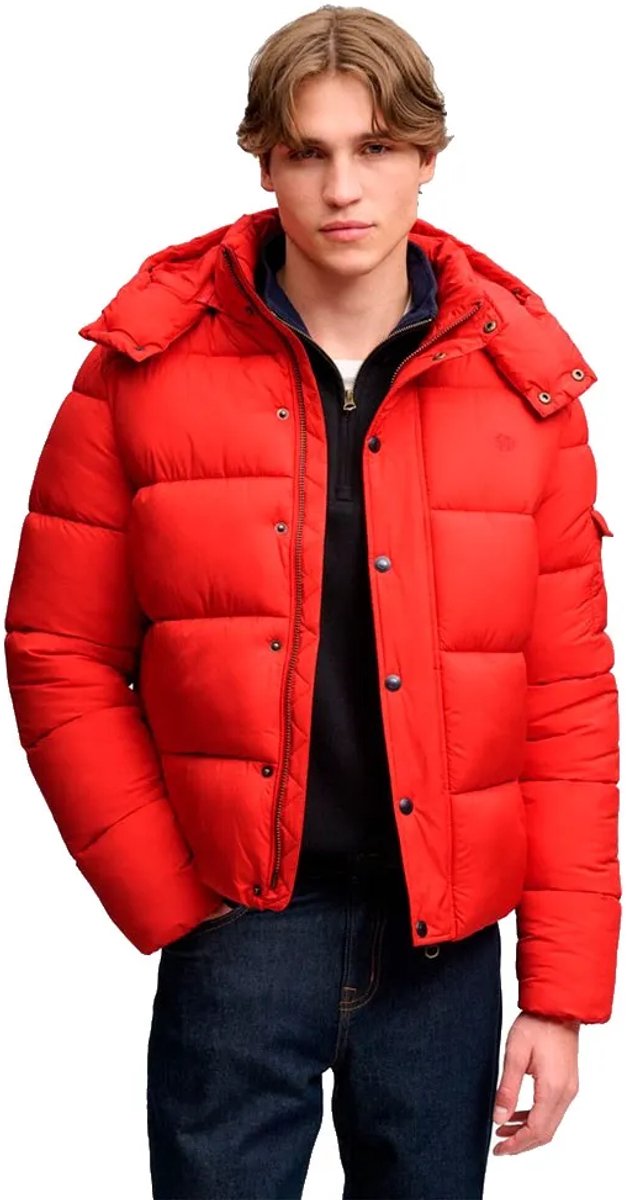 Superdry Premium Ripstop Pufferjas Heren Gewatteerde jassen Rood