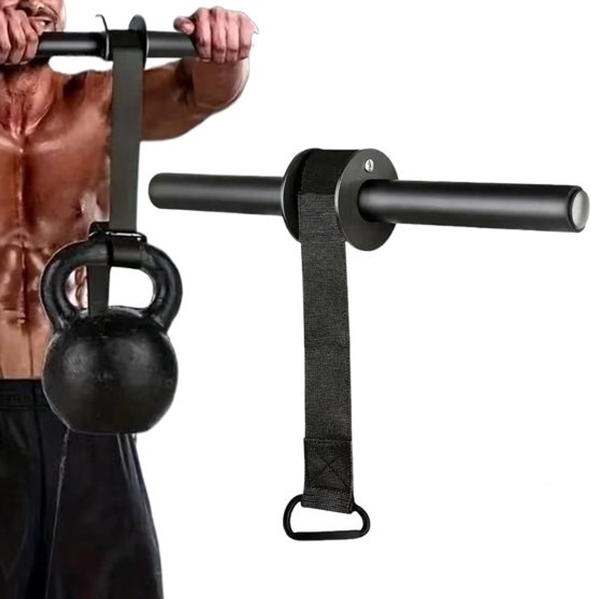 Onderarm Trainer - Pols Apparaat - Spieropbouw - Verstelbare Spanning - 39.5 cm - Zwart
