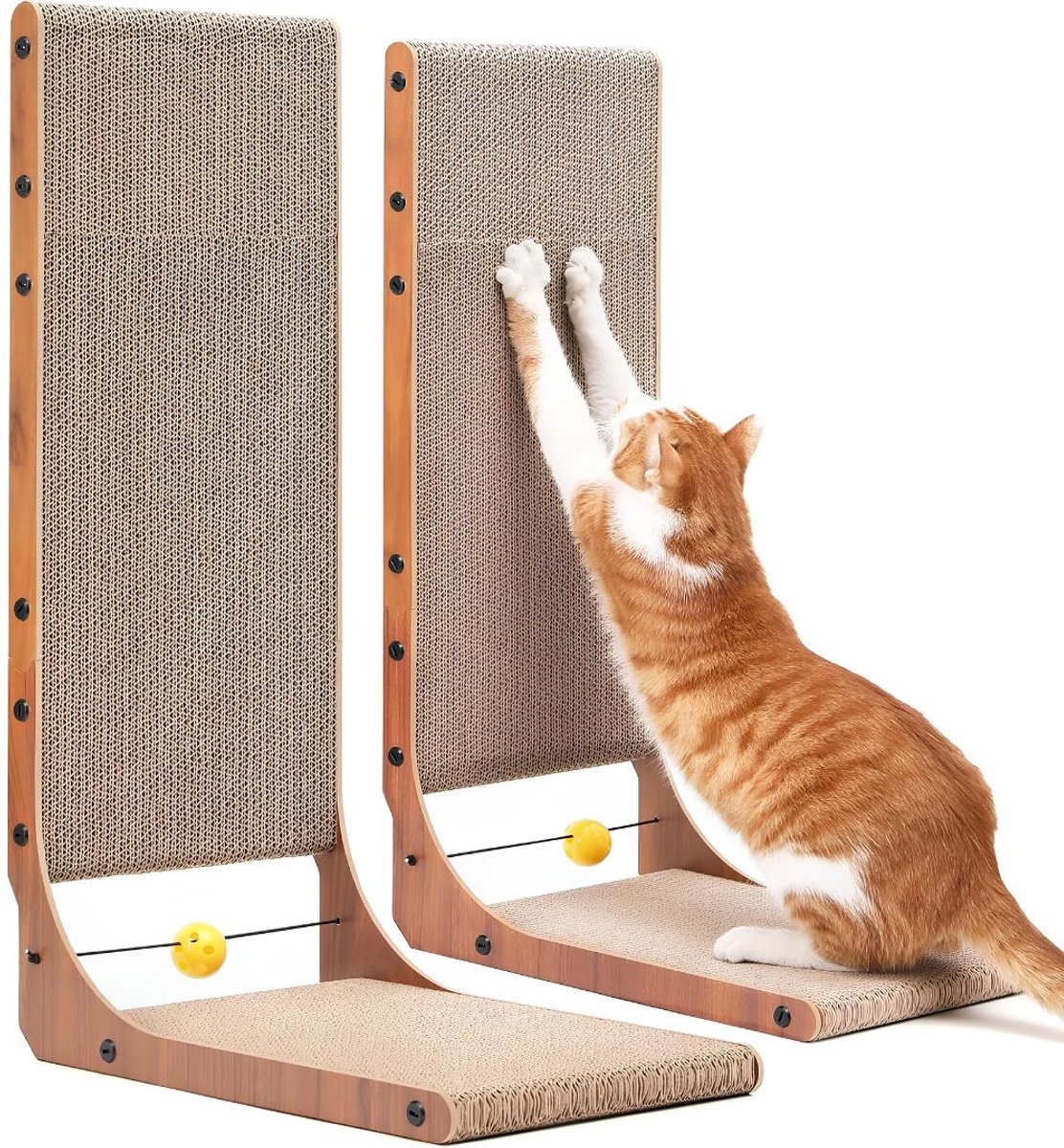 NIVA® Krabpaal - Krabpaal voor Katten - Krabpalen - Bruin - 42cm x 29cm x 68cm