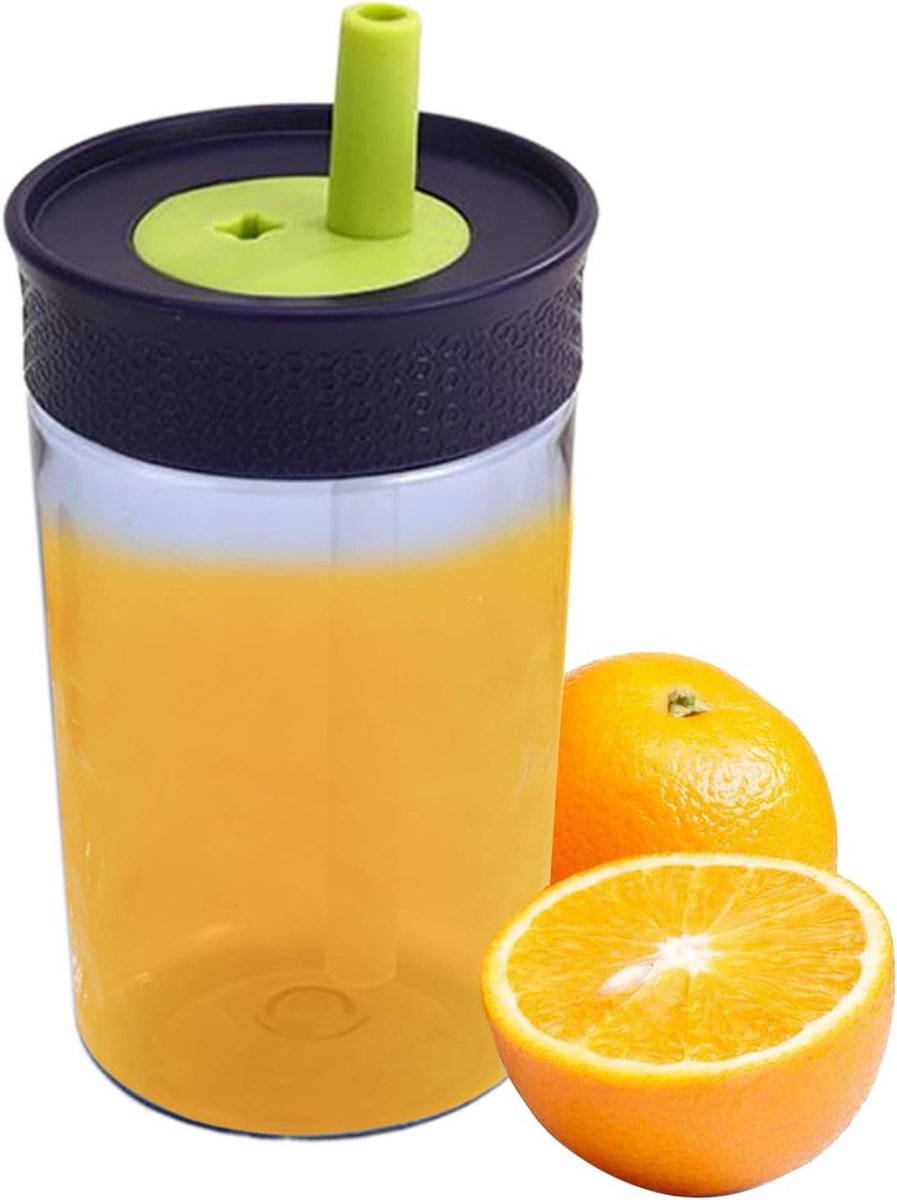 Tuitbekers Peuters - Kinderen Waterbeker - Zelfstandig Drinken - Lekvrij Ontwerp - 8.8cm Breed - Zwart