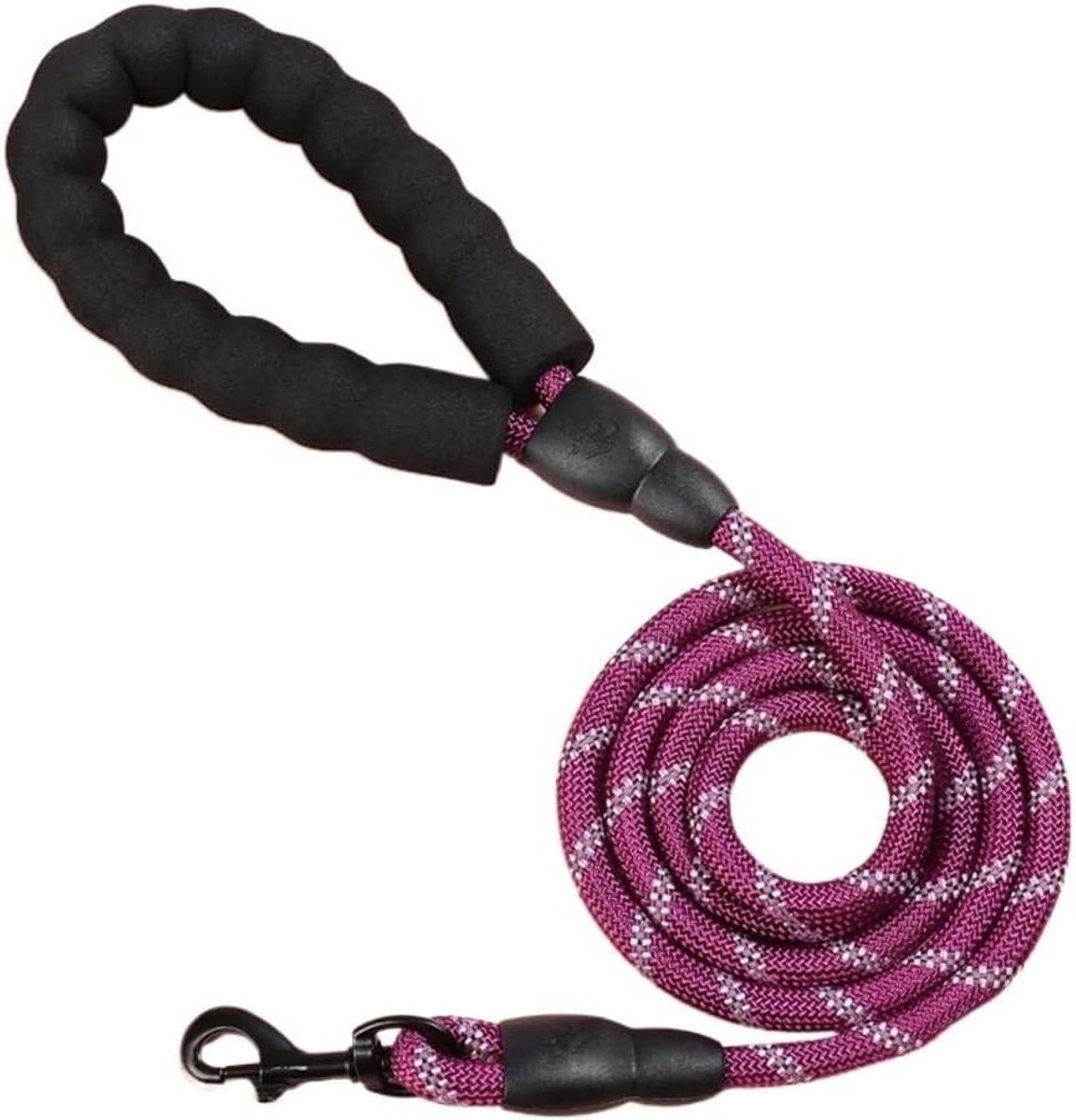 Hondenriem Nylon - Huisdier Riem - Honden Uitlaatservice - Reflecterend Veiligheid - 2 Meter - Paars