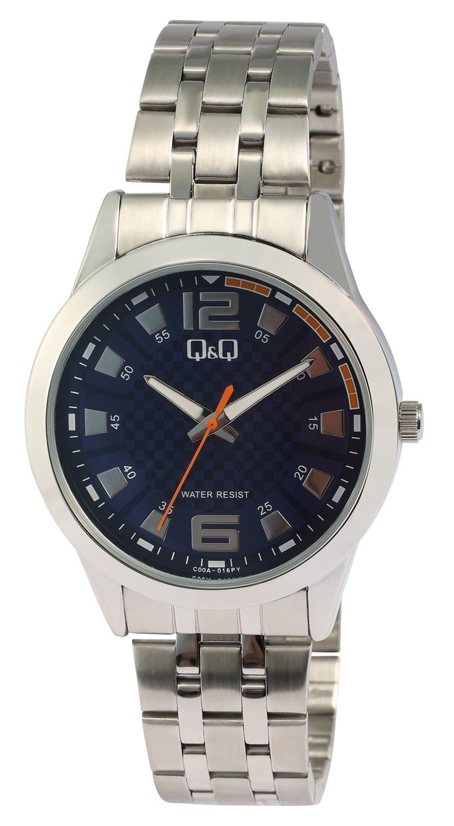 Q&Q herenhorloge roestvrij staal goudkleurig, 3 ATM