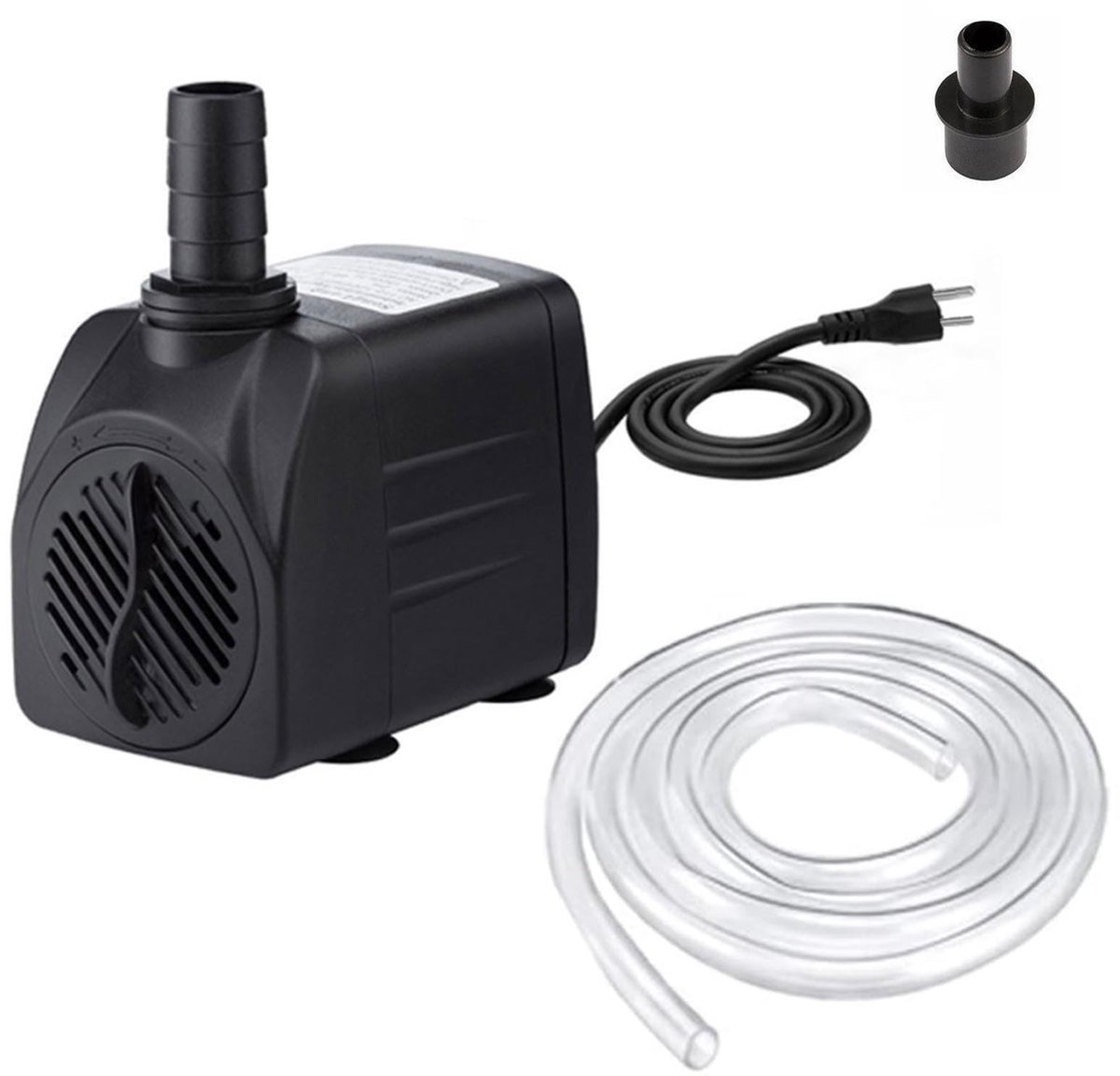 SnelShoppen - Zeer Stille Dompelpomp 160 GPH (600 l/u, 10 W) voor Vijvers, Aquaria, Waterdieren, Tuin, Rotstuinen, Kunsthandwerk