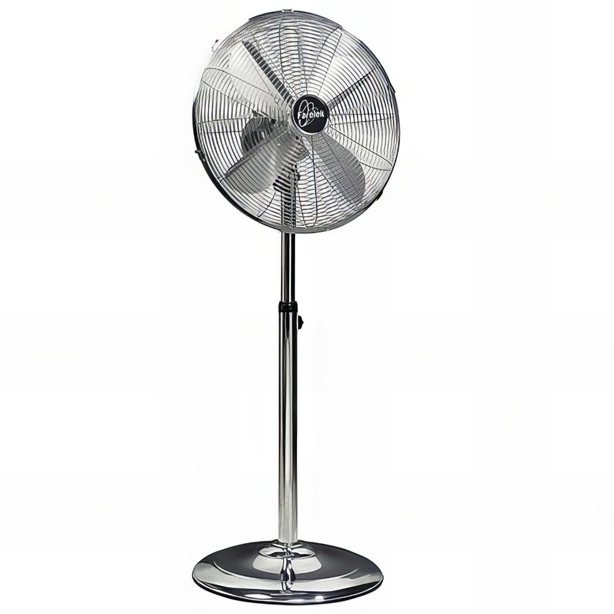 SnelShoppen - Staande Ventilator 40 cm Chroom - Hoogwaardige Ventilator met Stille Motor - Perfect voor Thuis, Tuin en Feestjes - Verstelbare Hoogte e