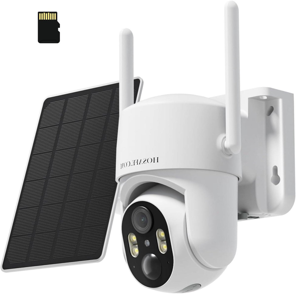 Draadloze Beveiligingscamera - Buitencamera PTZ - Huis Beveiligen - 360 Graden Dekking - 2K Resolutie - Wit
