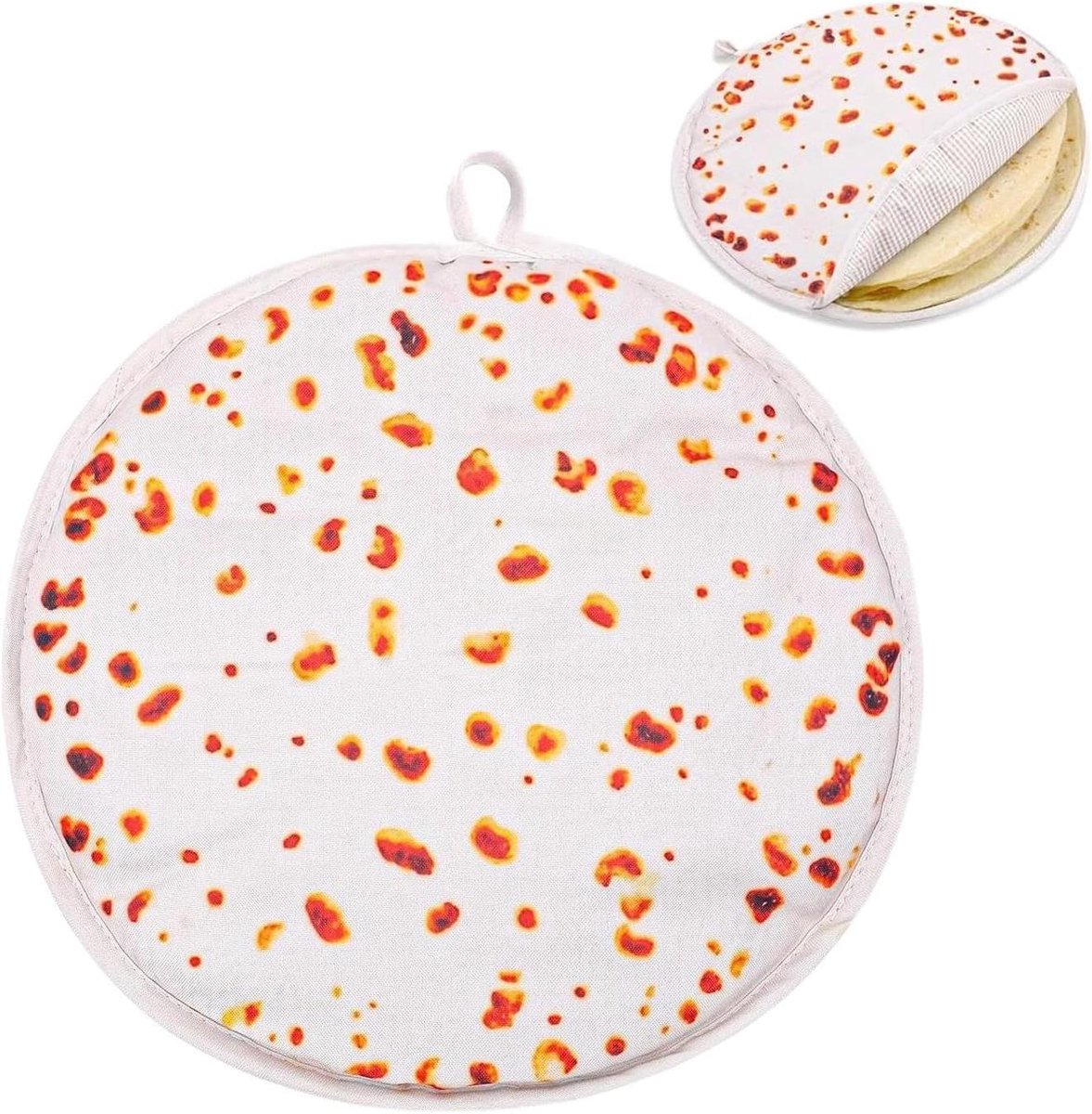 Tortilla Warmhouder - Brood Pizza Warmtebewaarder - Maaltijden Warm Houden - Geïsoleerde Stoffen Tas - 30 centimeter - Niet gespecificeerd