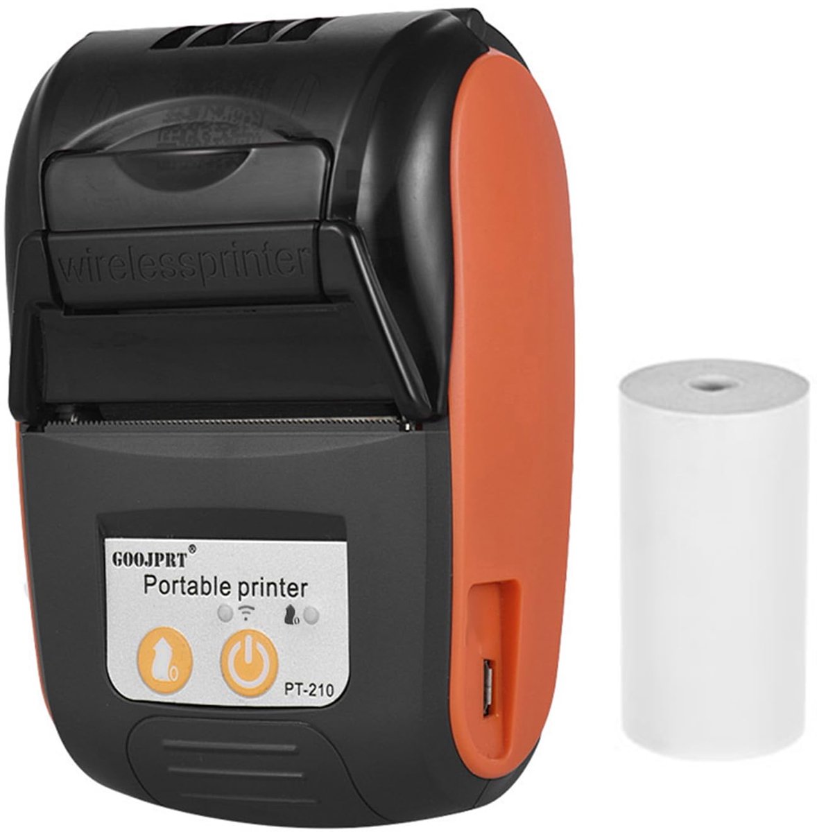 SnelShoppen - Draagbare Thermische Printer 58 mm Handheld Belegprinter voor Winkels, Restaurants, Fabrieken en Logistiek - Compact en Efficiënt