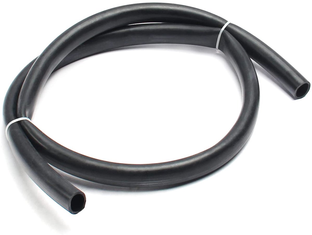 Dailygoods- Slang Onbreekbaar - NBR Slangpijp - Zwarte Slang - 14mm Binnendiameter - 18mm Buitendiameter - 1000mm Lengte - Rubber Slang