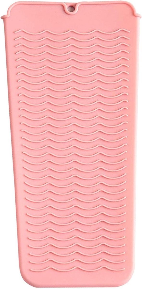 Hittebestendige Mat - Styling Tool Pad - Bescherming van Oppervlakken - Snelle Warmteafvoer - 21.8x16cm - Roze