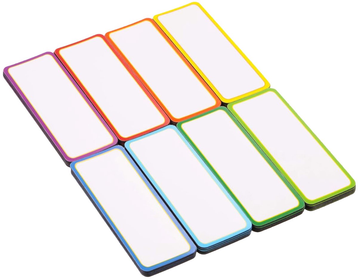 Dailygoods - Beschrijfbare Magneetstrips - 27 Stuks voor Whiteboards en Magneetborden