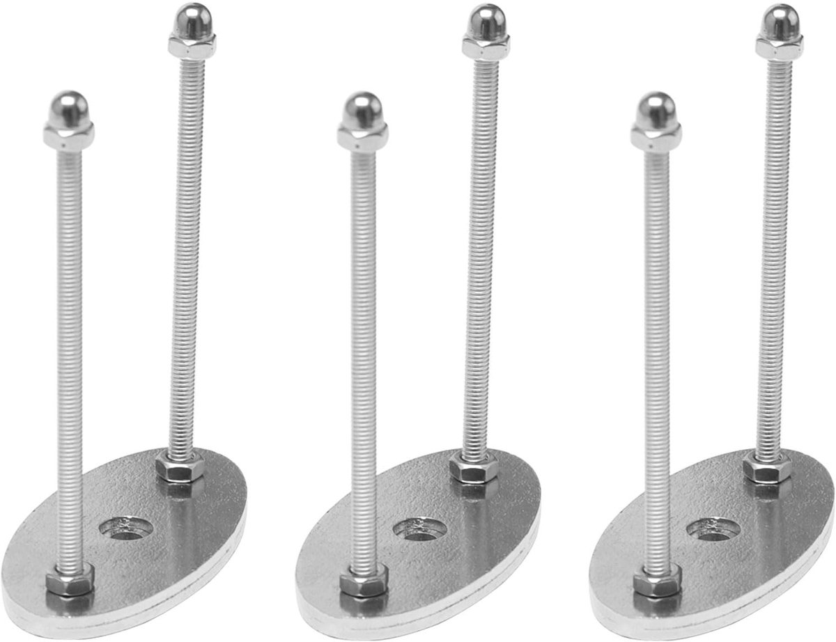 Dailygoods - 3 Stuks Skateboard Wandhouder - Zilveren Wandmontage Haken voor Display en Opslag