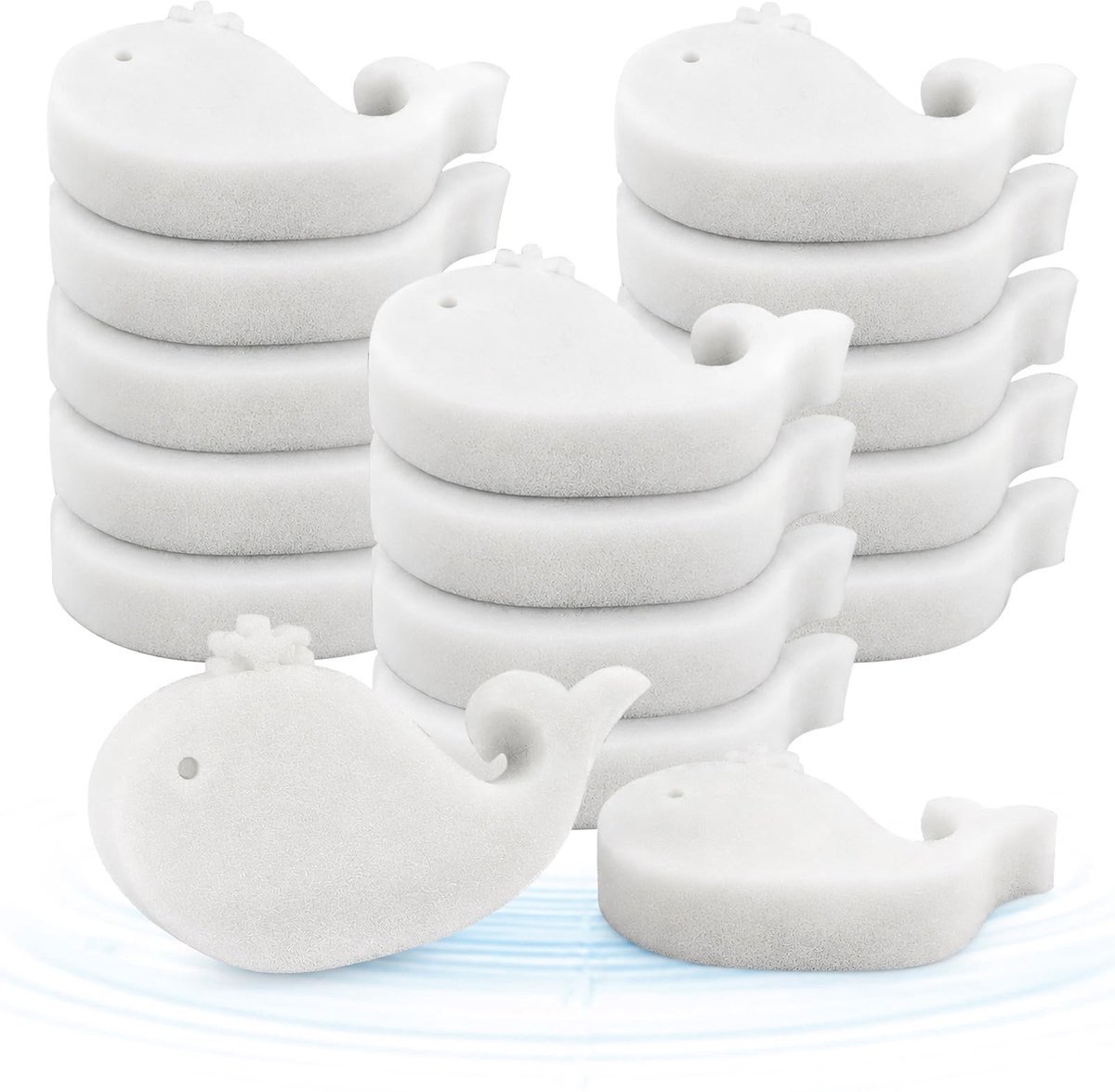 SnelShoppen - 16 stuks oliespons, absorberende schuimsponzen, slakkenfilter voor zwembad, reinigingsspons badkuip, whirlpool, spa, onderhoud, schoonma
