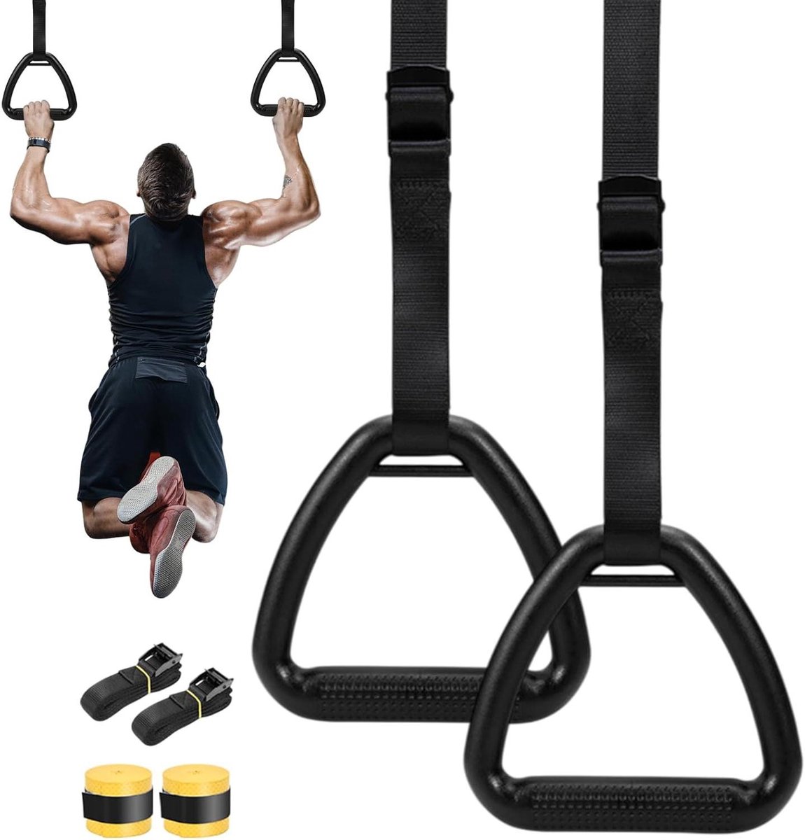 Gymnastiekringen - Trainingsringen Fitness - Krachtraining Thuis - Schadebestendig Ontwerp - 500kg Draagvermogen - Niet gespecificeerd