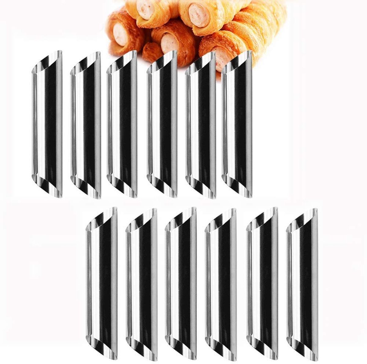 Dailygoods - 12 Stuks Cannoli Tubes Bakvormen - Perfect voor Cupcakes