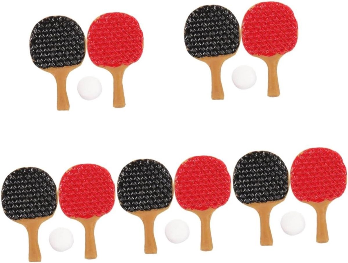 Miniatuur Tafeltennis Set - Mini Sport Decoratie - Miniatuur Huis Decoratie - Gedetailleerd Vakmanschap