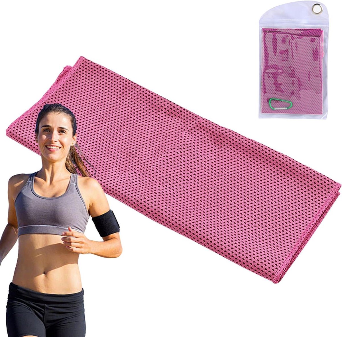 Sport Handdoek - Koeldoek Fitness - Sporten en Ontspannen - Directe Koeling na Schudden - 30 x 90 cm