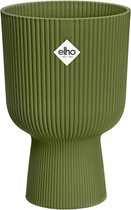 Elho Vibes Fold Coupe 30 - Bloempot voor Binnen - 100% Gerecycled Plastic - Ø 29.5 x H 44.7 cm - Varengroen