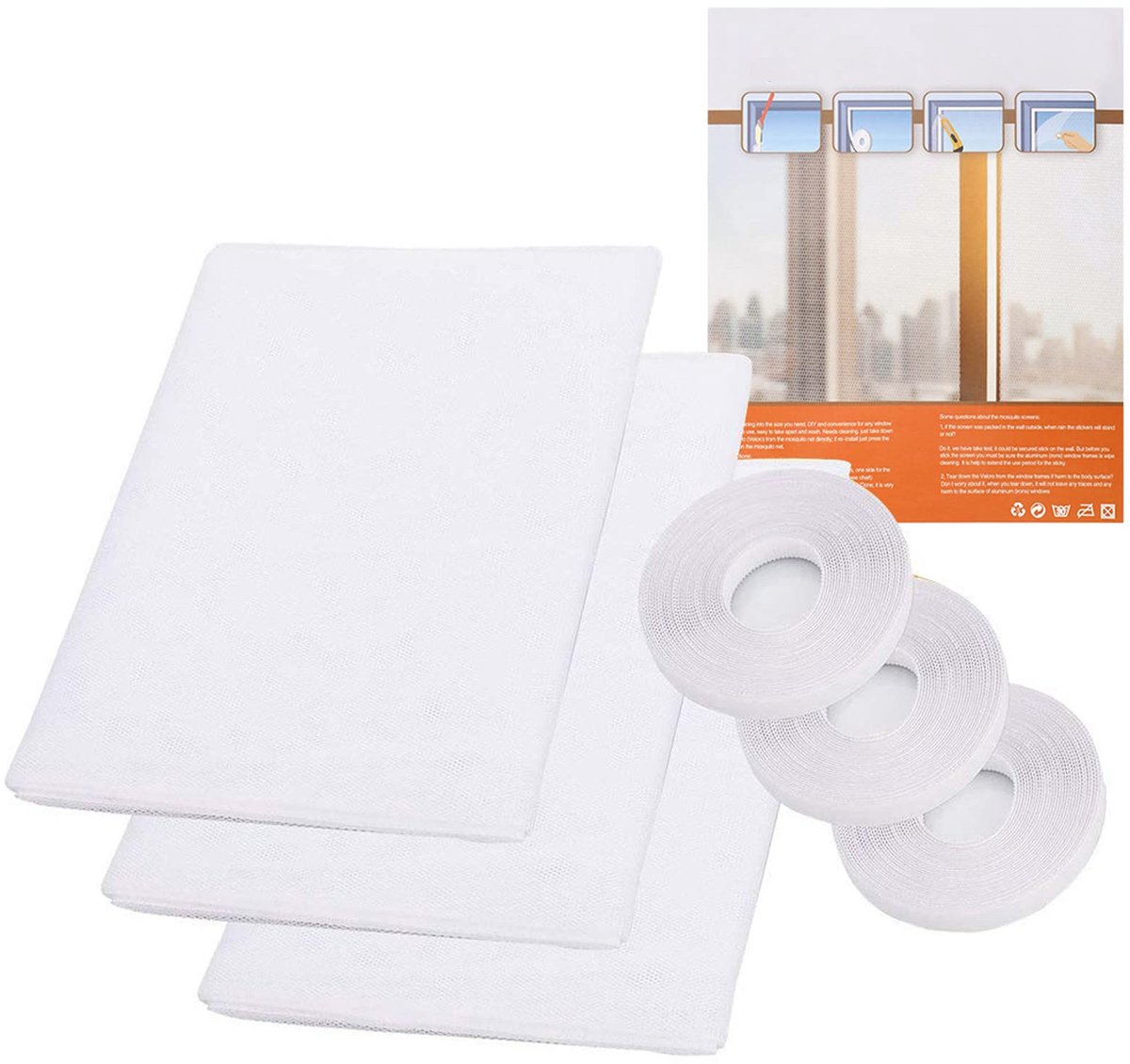 Dailygoods - Insectenwerende raamnet - Muggennet voor betrouwbare bescherming tegen insecten