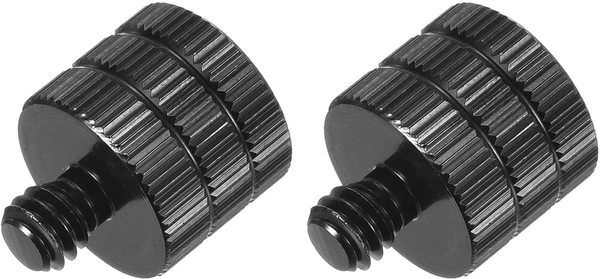 Dailygoods - 2pcs Microfoonstandaard Adapter M8 Vrouwelijk naar 1/4 Mannelijk Draad Adapter